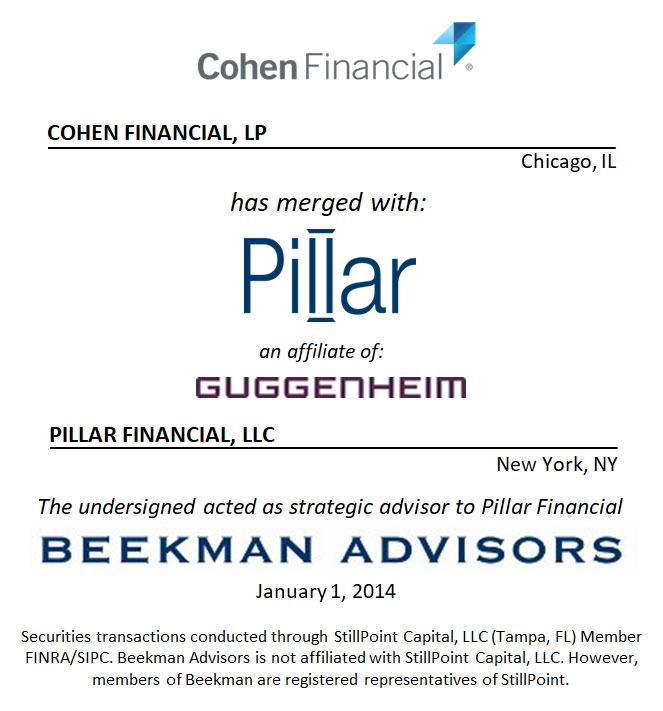 Cohen Financial, LP and Pillar Financial, LLC