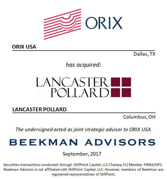 ORIX USA and Lancaster Pollard