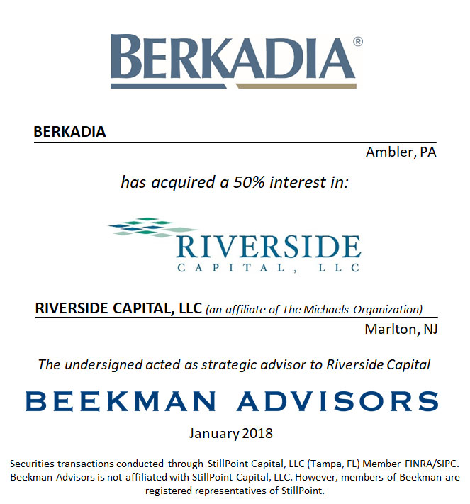 Berkadia and Riverside Capital, LLC